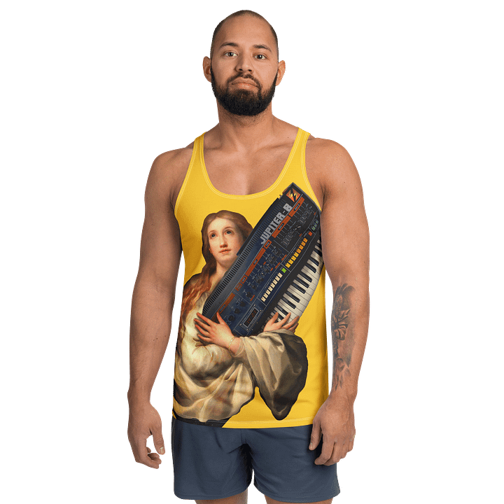 The Immaculate Jupiter Conception (Roland Jupiter 8), classic synth Tribute, Regular fit Tank Top product image (1)