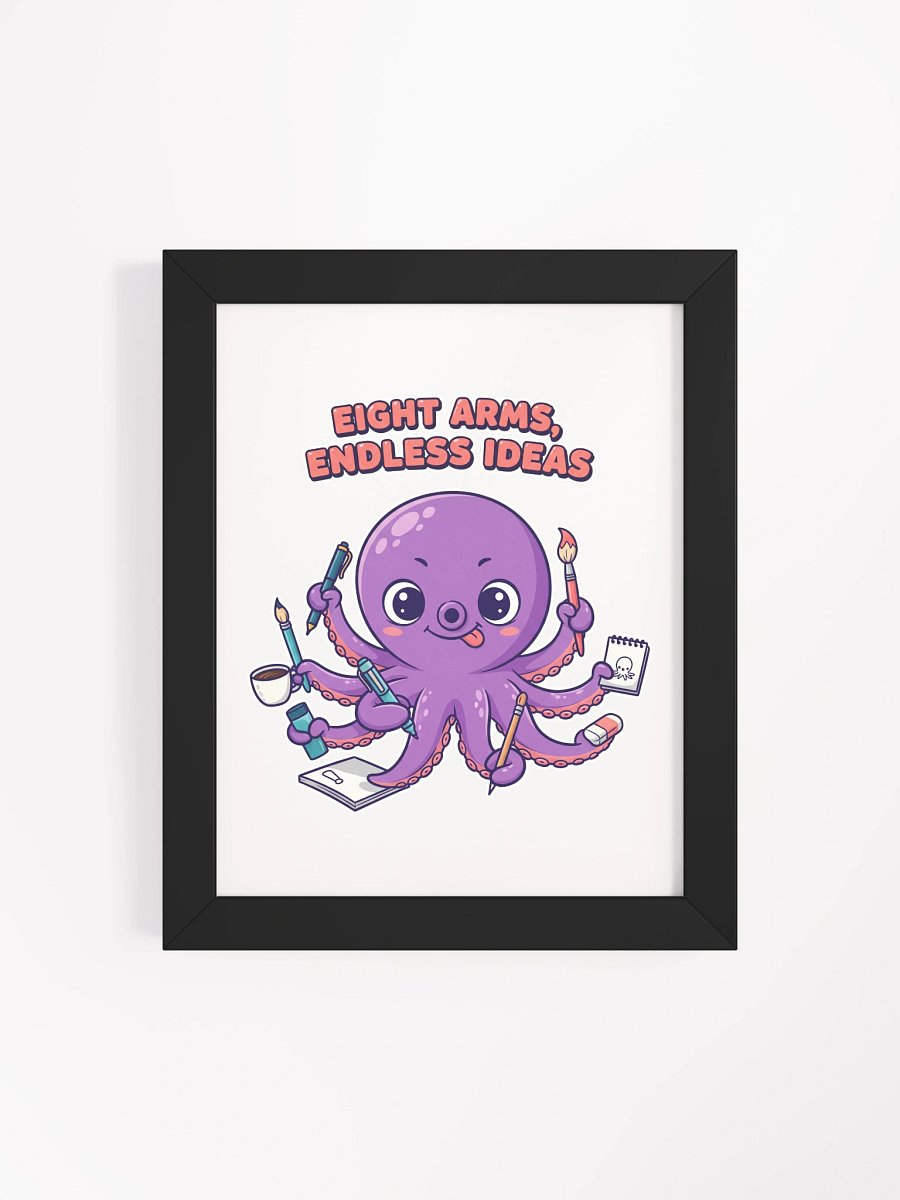 Octo-Doodler Framed High-Quality Matte Poster product image (4)