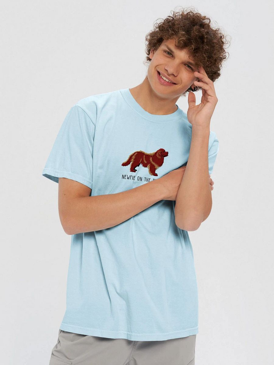 Newfie on the Block T-Shirt(Embroidered) of a Newfoundland(Brown) product image (8)