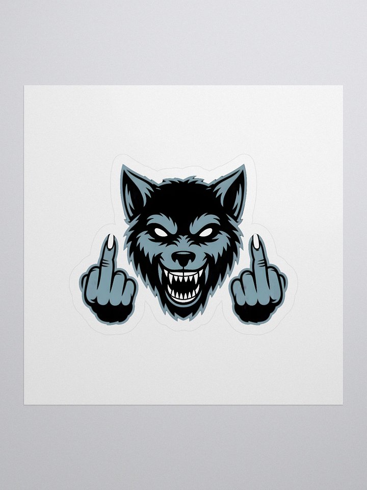 Rebel Wolf Kiss Cut Stickers product image (1)