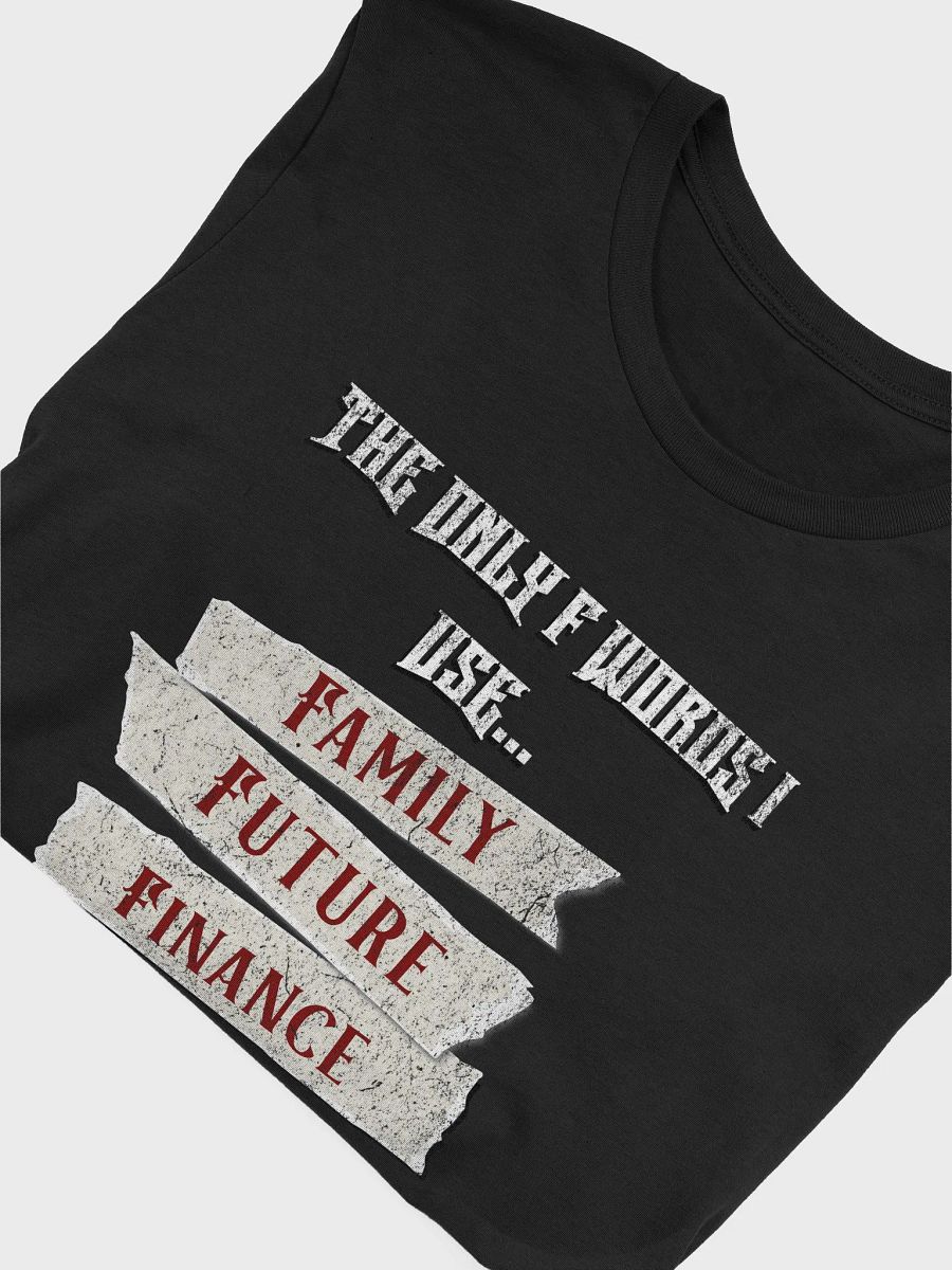 The Only F Words I Use T-Shirt | Family, Future & Finance Tee product image (36)