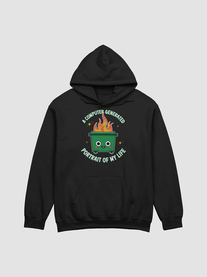 Dumpster Fire - A Computer Generated Portrait of My Life Hoodie product image (1)