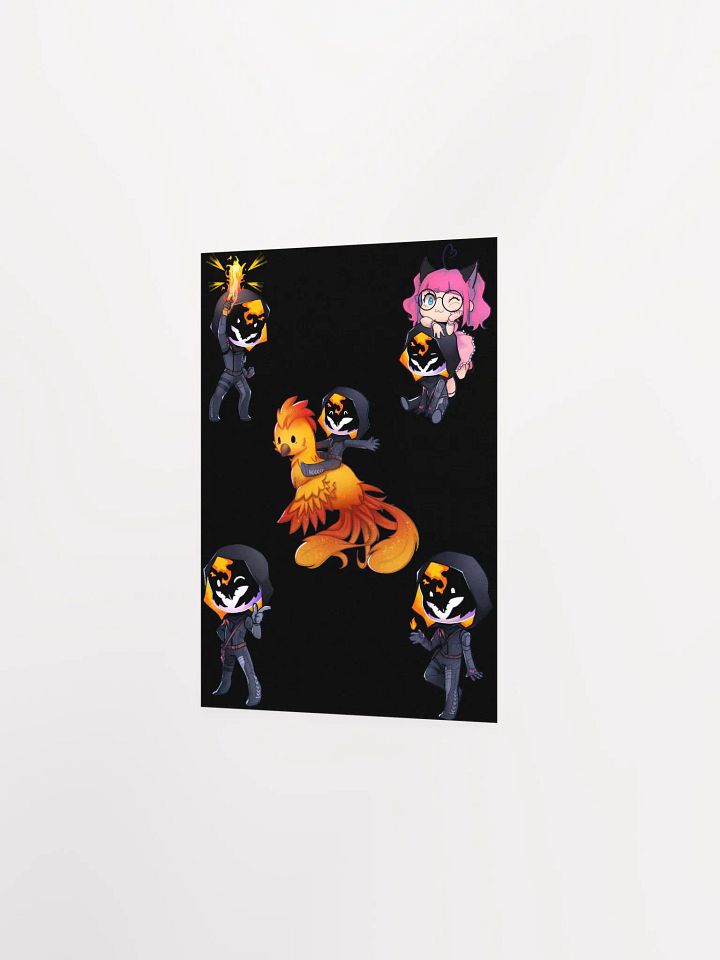 The Many Chibi's of Flame Supernova Poster (Black) product image (2)
