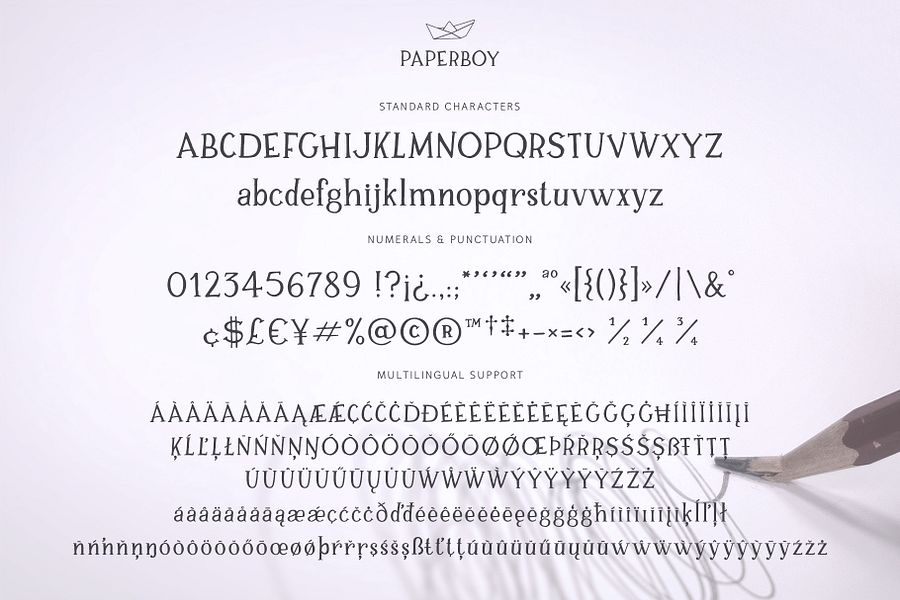 Paperboy | A Hand Drawn Serif Typeface product image (5)
