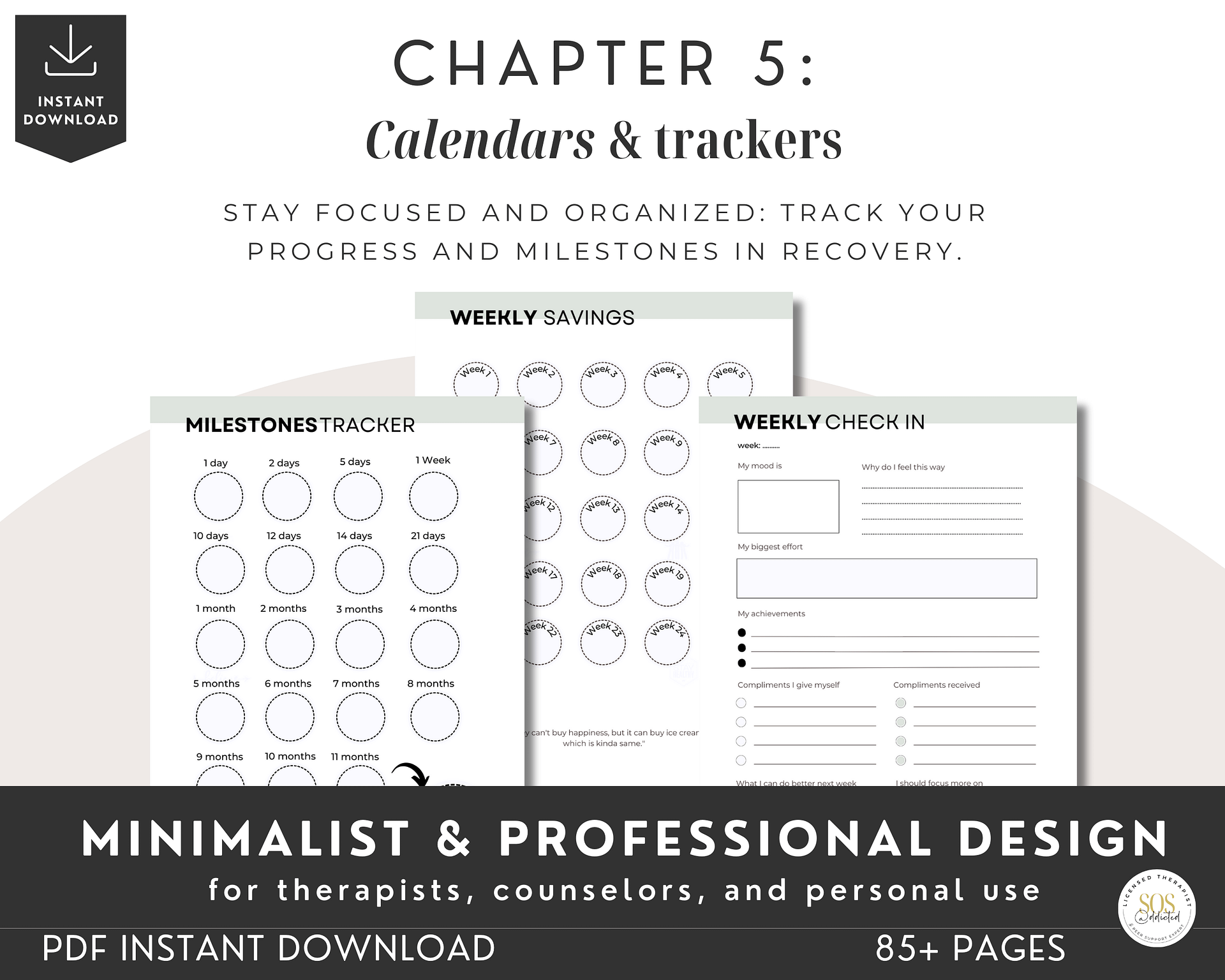 Addiction Recovery Workbook and Sobriety Journal - DIGITAL product image (6)