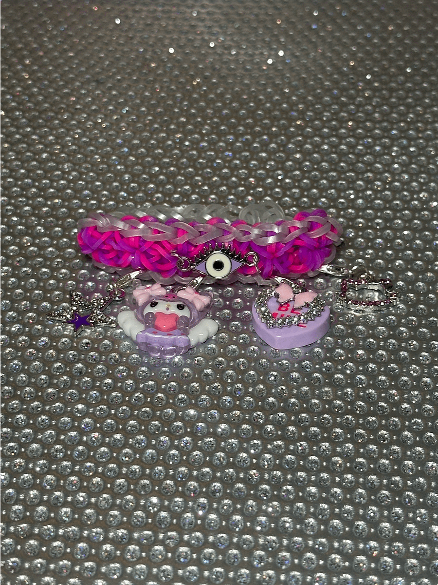 ‘Be Mine’ Angel Evil Eye Elastic Band Bracelet product image (4)