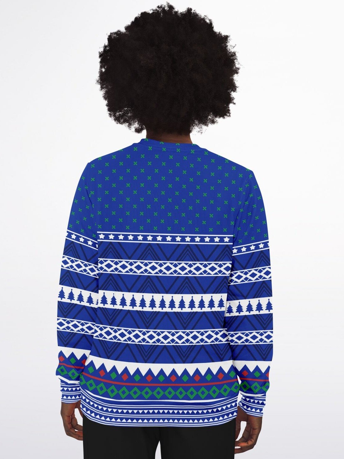 "Freeze" Snowman Police Christmas Sweater | Funny Holiday Law Enforcement Sweatshirt | Ugly Christmas Party Outfit product image (6)