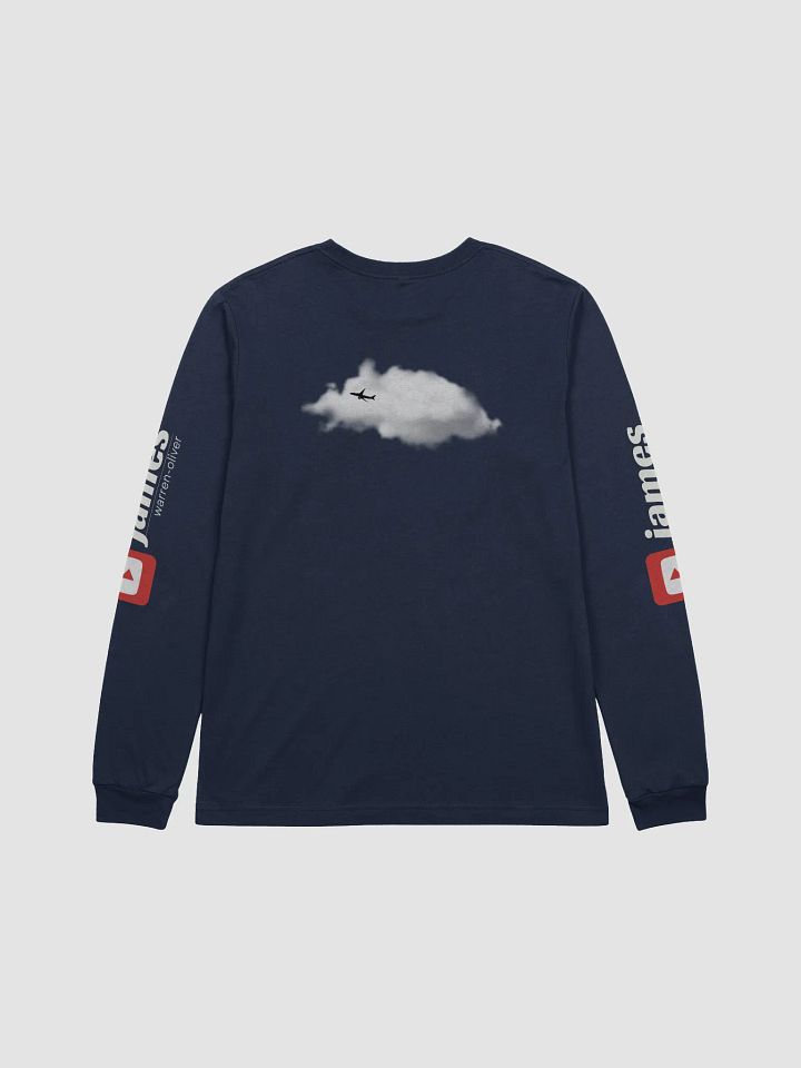💤 First Class Pyjama Long Sleeve Top (Navy) - Two-Tone Blue Tailfin product image (2)