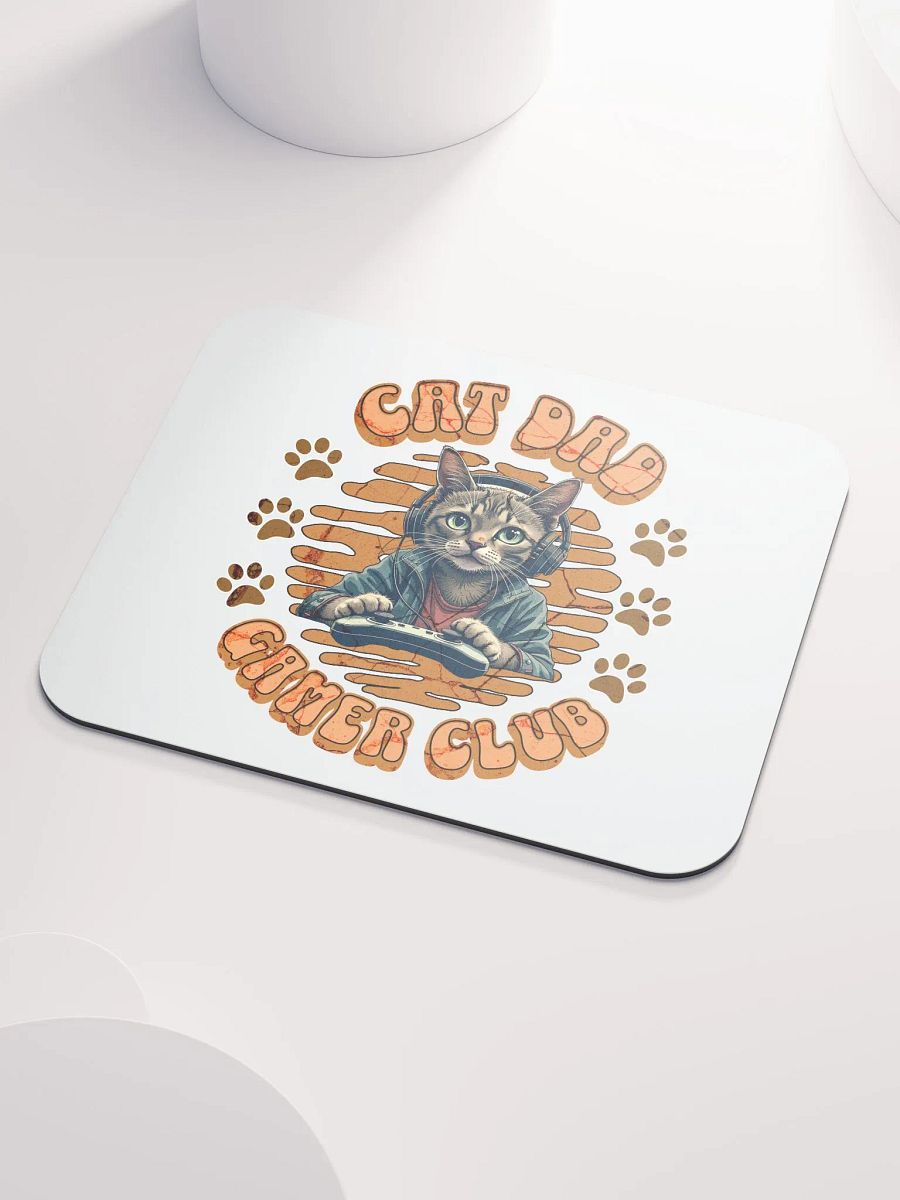Cat Dad Gamer Club Mouse Pad product image (3)