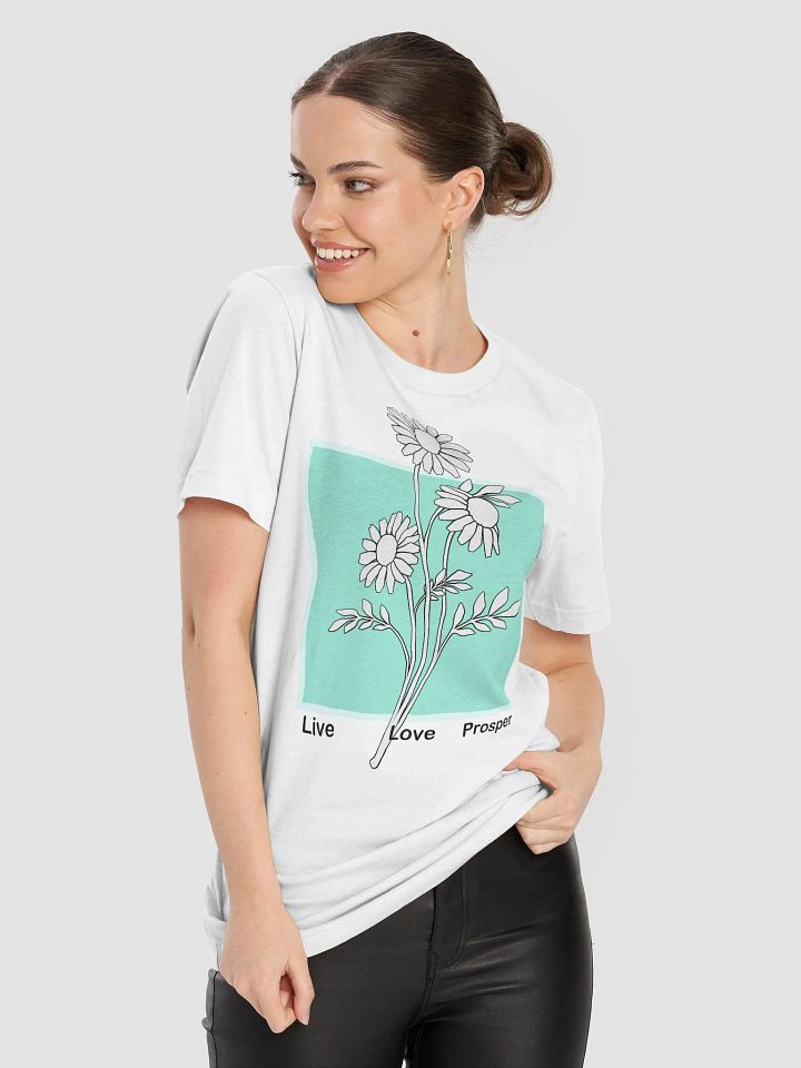 Live Love Prosper T- Shirt | Daisy Outline T-Shirt product image (1)