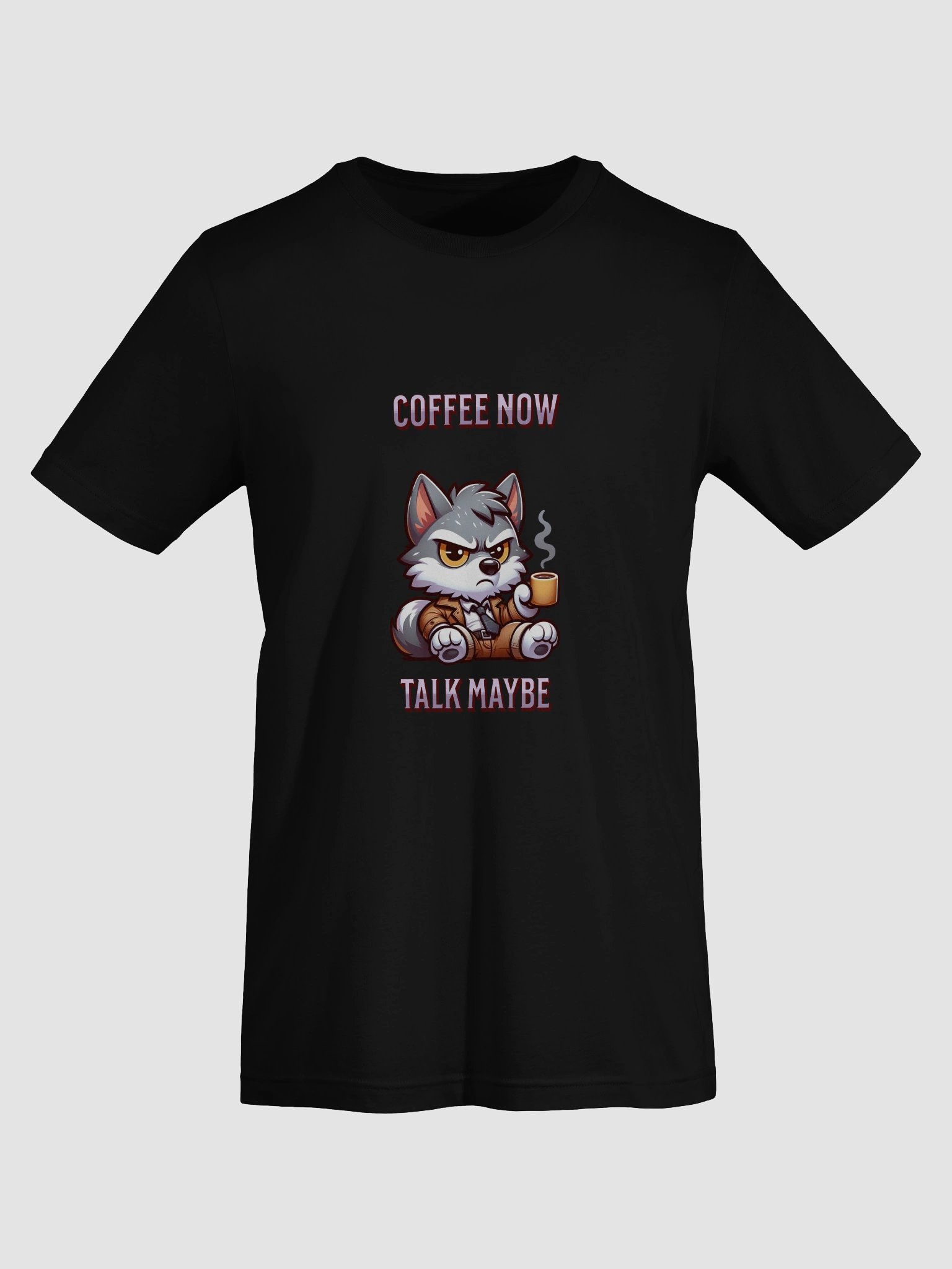GRUMPY GREY WOLF COFFEE NOW TALK MAYBE product image (37)