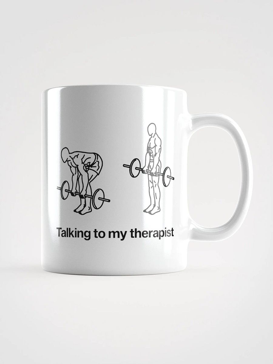 talking to my therapist (deadlift) mug - 100% ceramic product image (4)