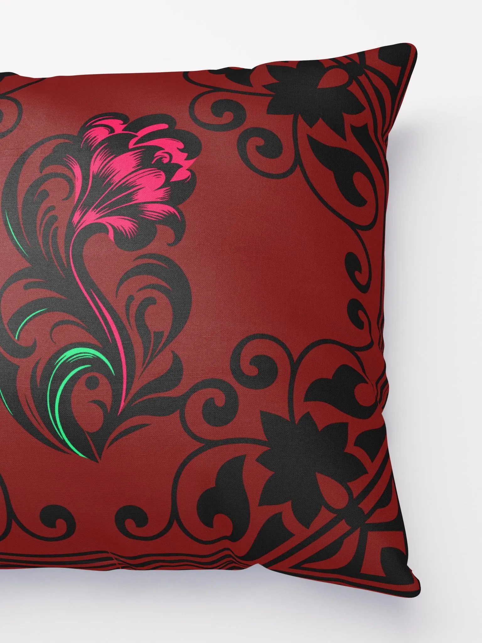 Crimson Paisley Pillow product image (5)