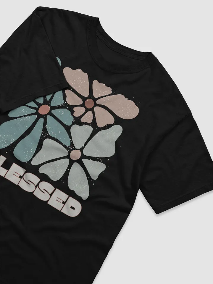 Blessed Abstract Boho Floral Graphic Tee, Cute Comfort Colors T-Shirt Gift For Women product image (2)