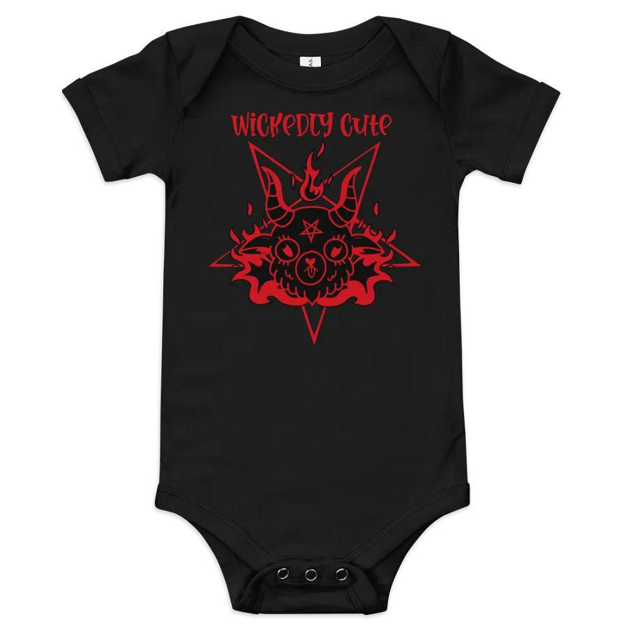 Wickedly Cute Baby Baphomet Onesie product image (1)
