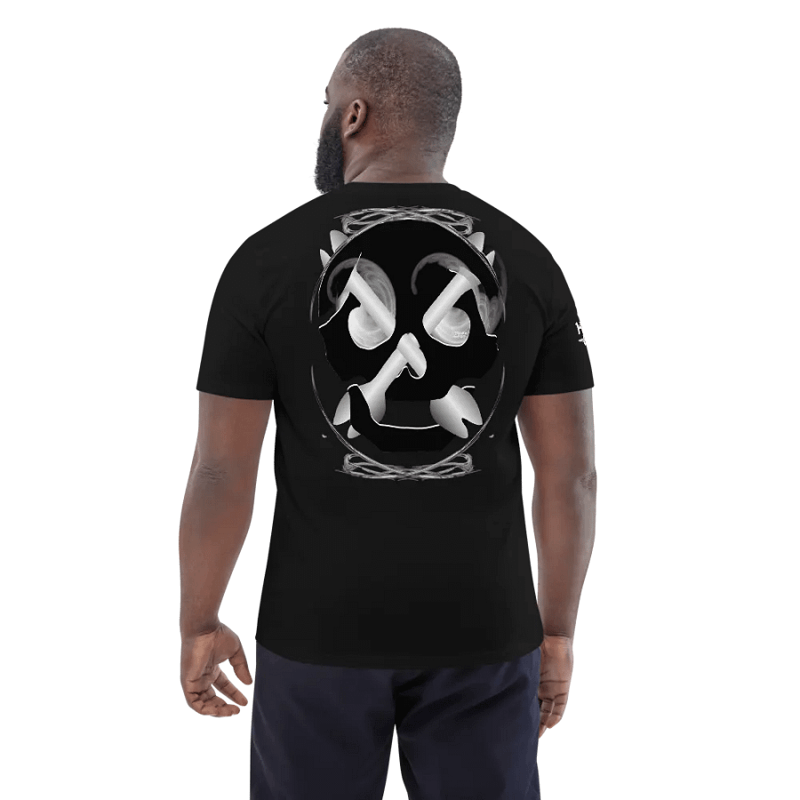 Skull and Bones Inside Design and Smoke in eye's - Organic Cotton T-Shirt product image (3)