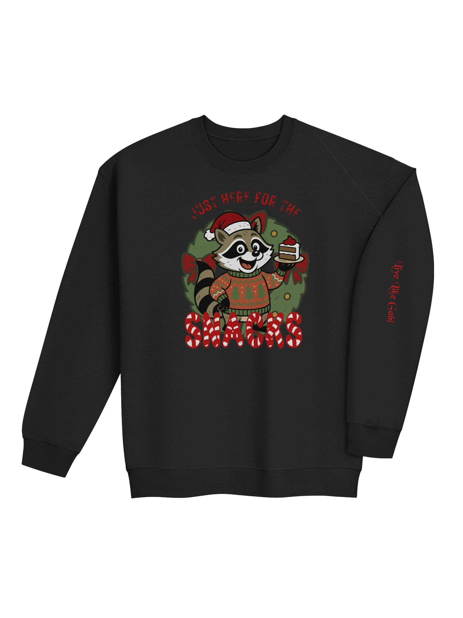 Festive Raccoon Snack Time Sweatshirt product image (3)