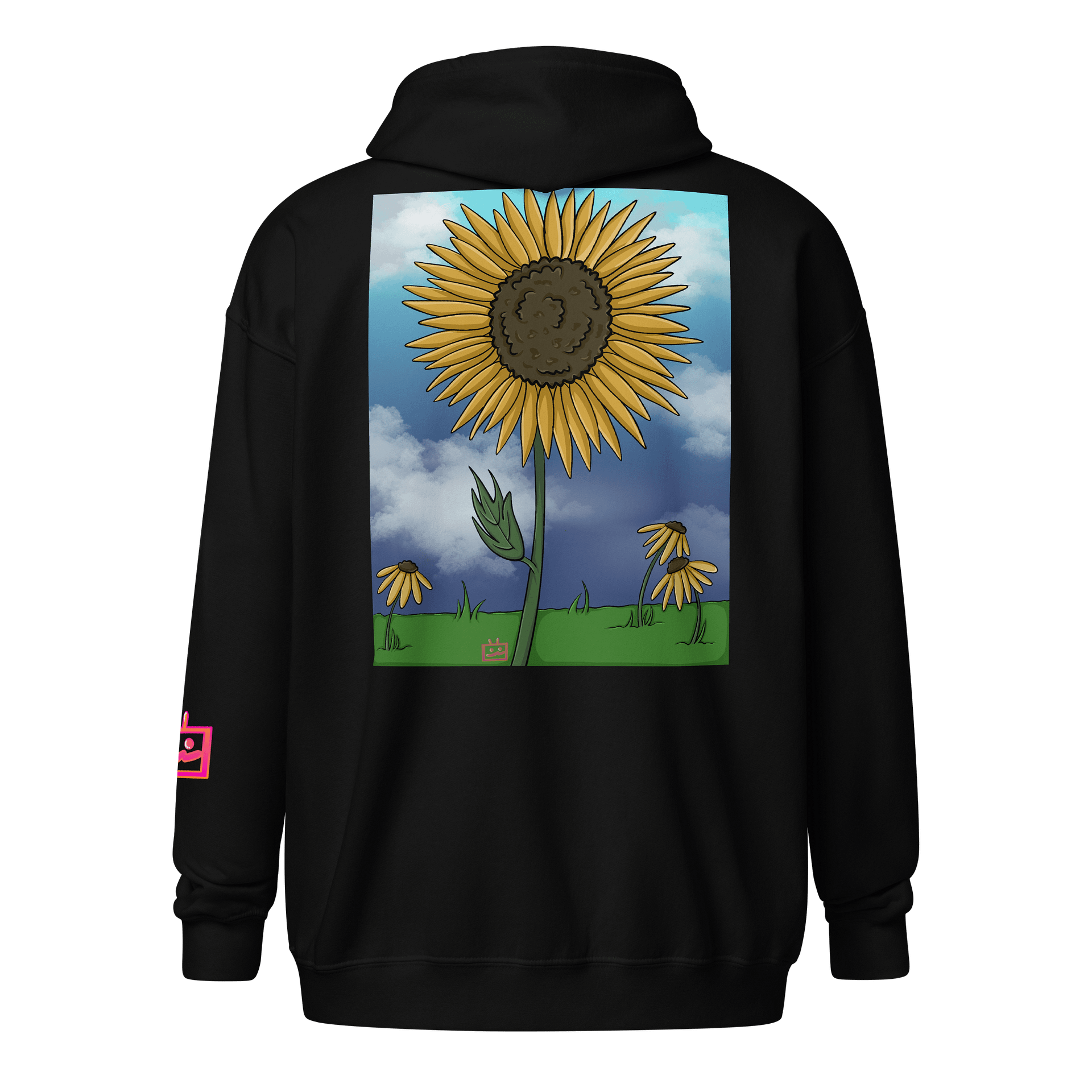 Sunflower Print Zip-Up product image (1)