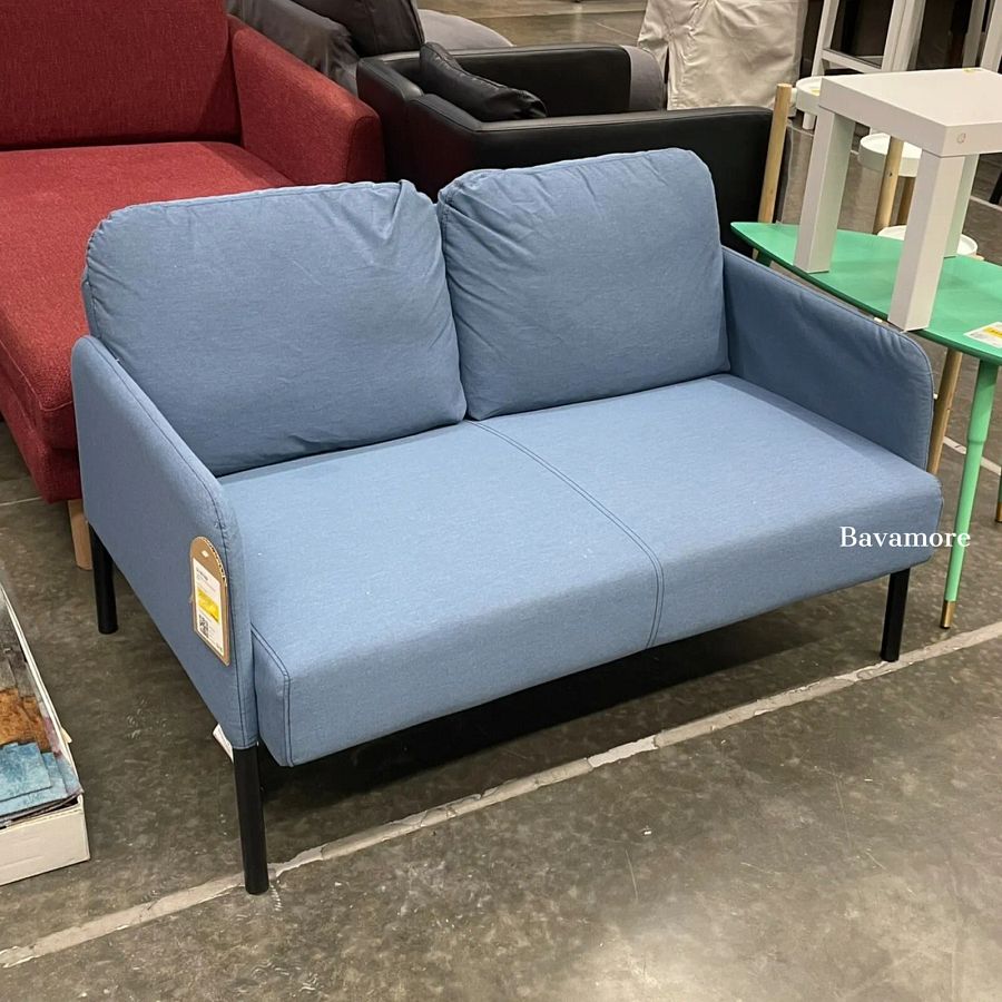 Ikea GLOSTAD Loveseat, Knisa medium blue BRAND NEW 204.888.20 (LOVESEAT ONLY) product image (1)