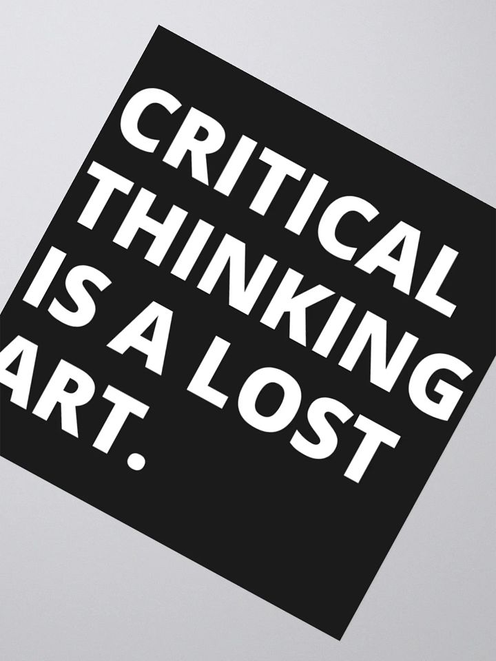 Critical Thinking Sticker. product image (5)