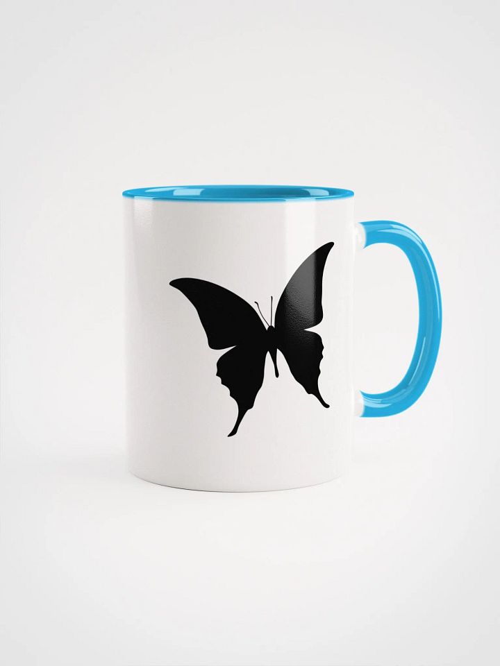 Butterfly design - Ceramic Mug with color inside product image (1)
