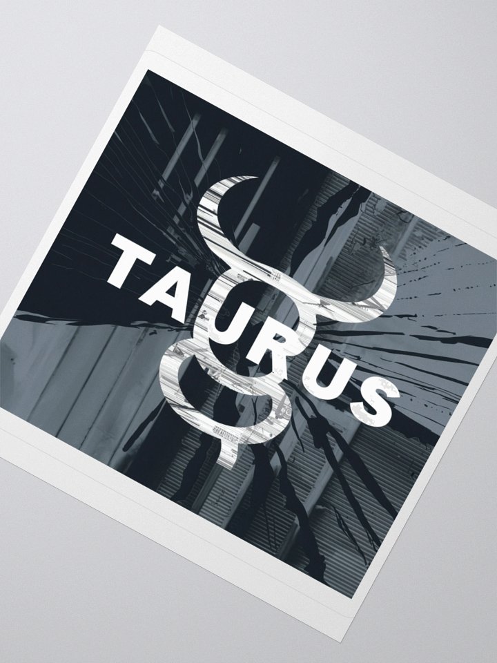 Taurus Zodiac Sticker - Minimalist Bull Horns - Durable Vinyl product image (5)