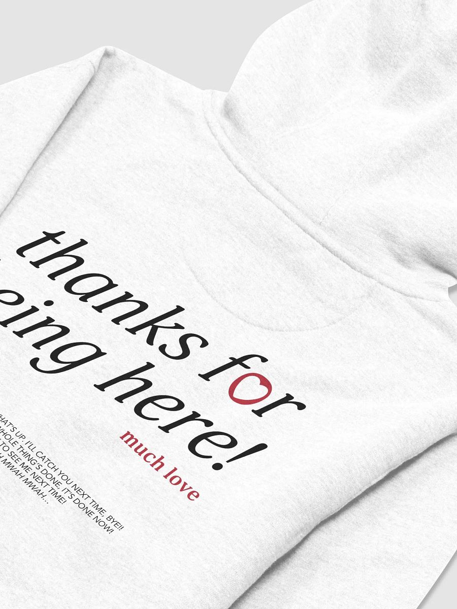 thanks for being here! Hoodie (Red) product image (4)