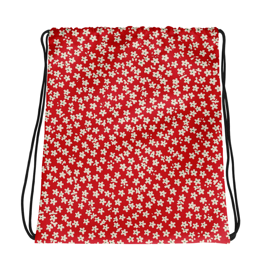 Blossom Red. Drawstring Backpack product image (1)