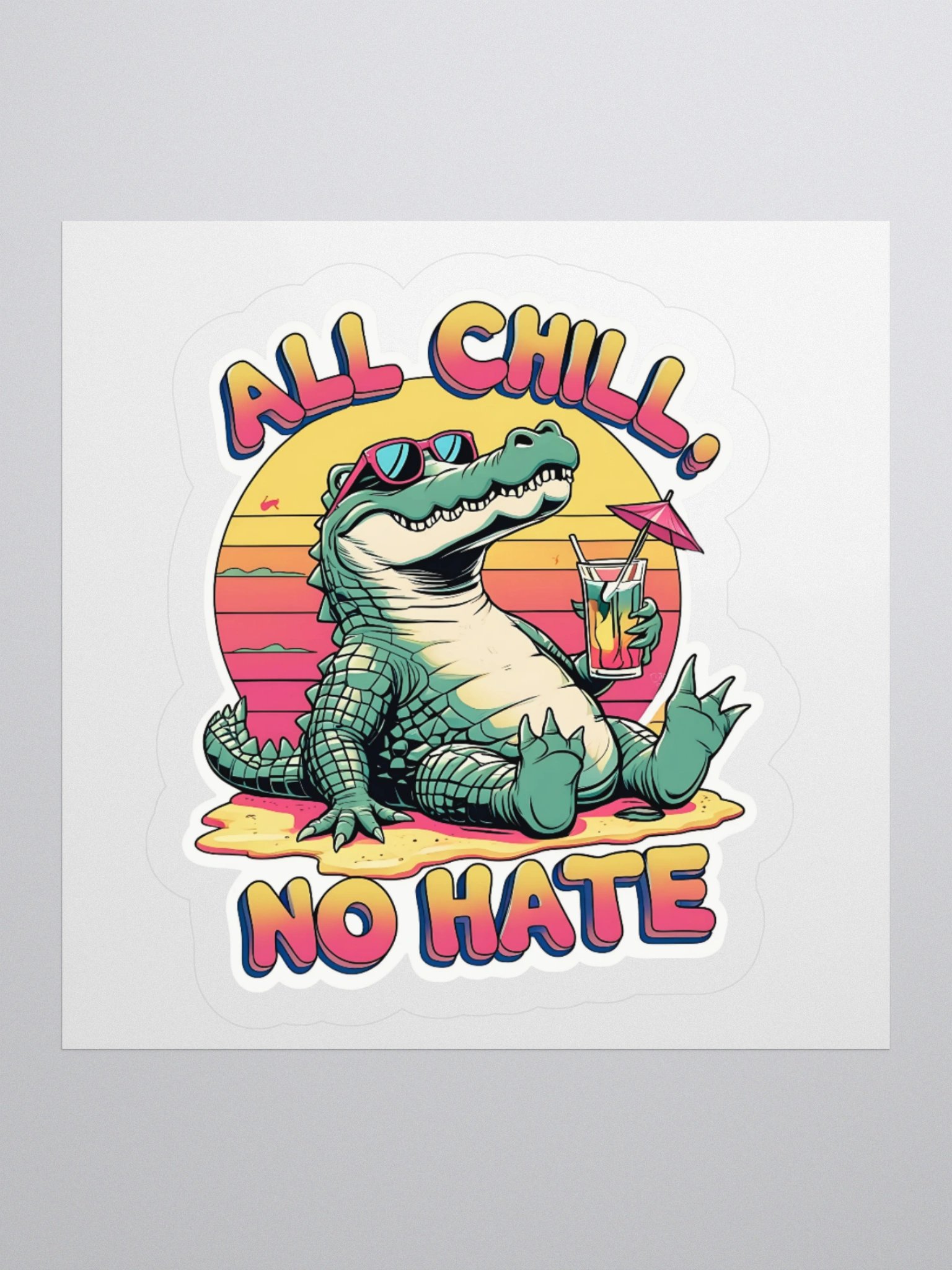 Chill Gator Beach Vibes Sticker Set product image (1)