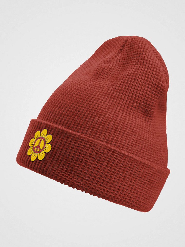 Peace Flower Waffle Beanie product image (2)