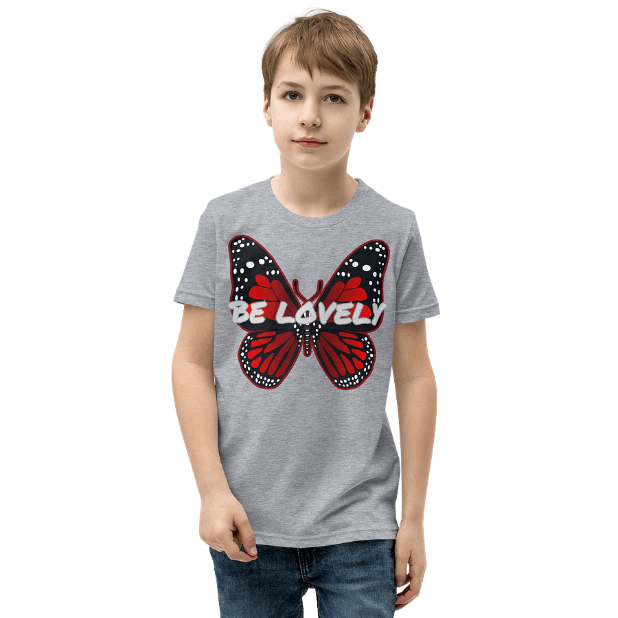 Be Lovely Butterfly Youth T-Shirt Girl and Boy product image (12)