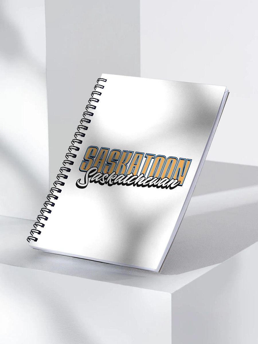 Saskatoon Saskatchewan Scripted Spiral Notebook product image (3)