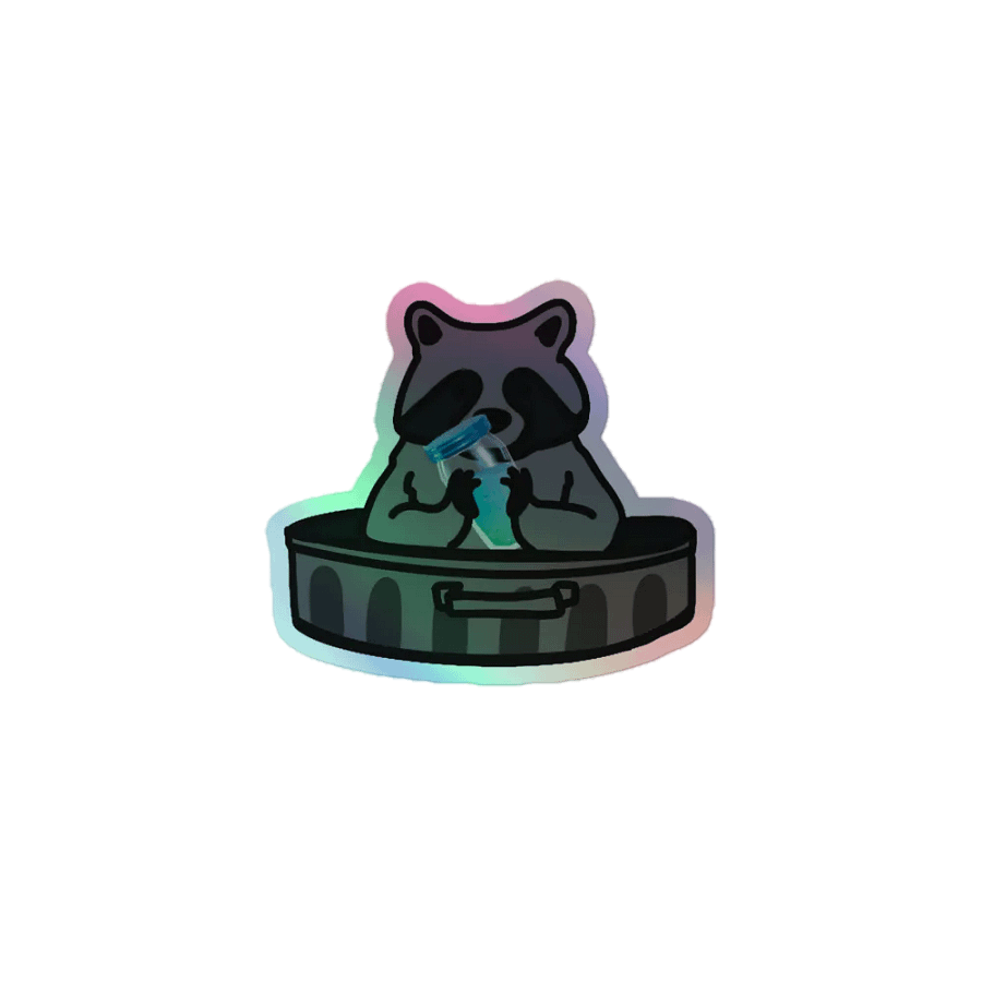 Lootin' NOT Shootin' Holographic Sticker product image (1)