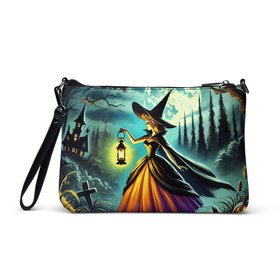 Enchanting Witch in the Woods Halloween Crossbody Bag product image (2)