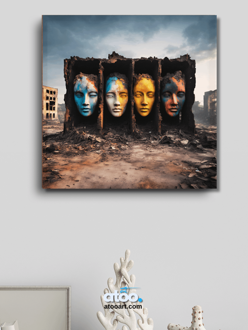 Elegy to Humanity - 12 | Canvas Art Painting product image (5)