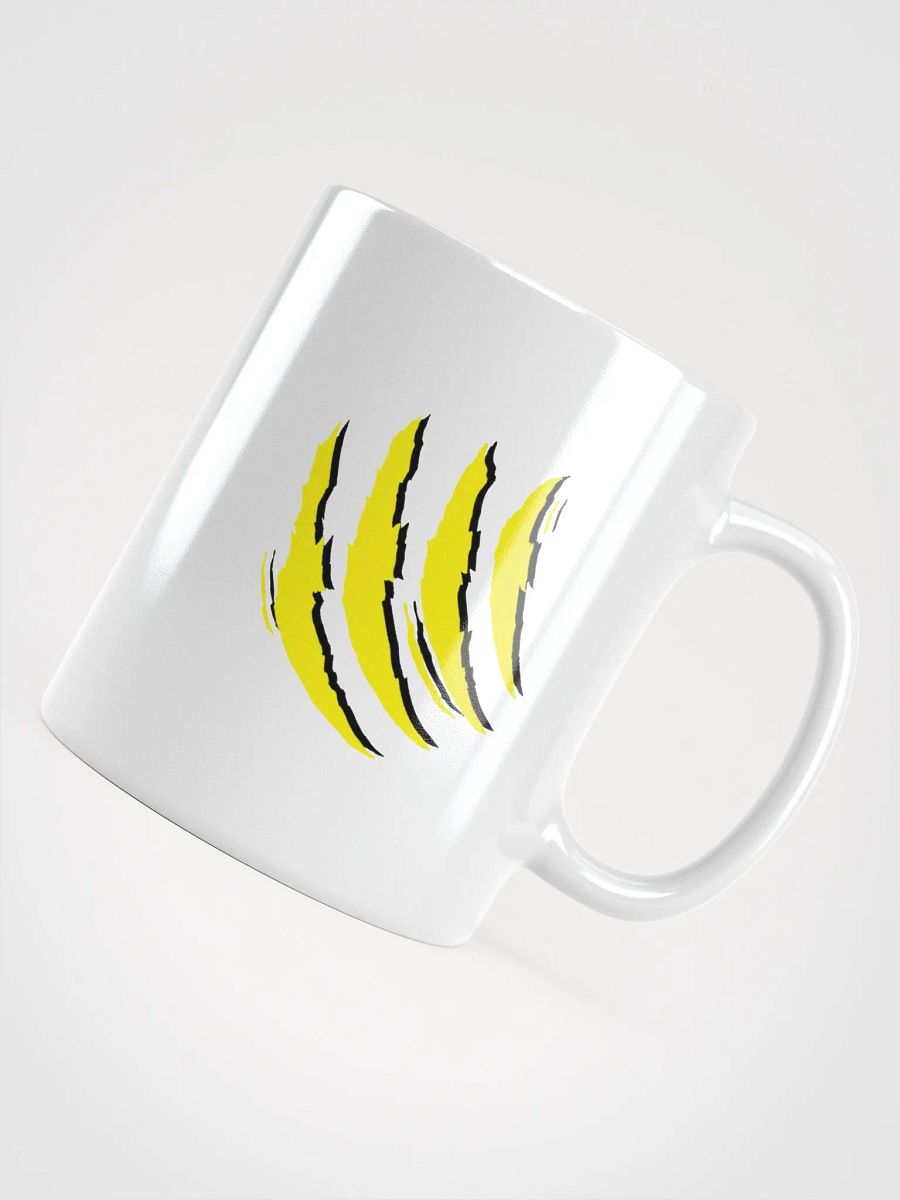 Taza blanca brillante edición TryTiger (Garra amarilla) product image (5)