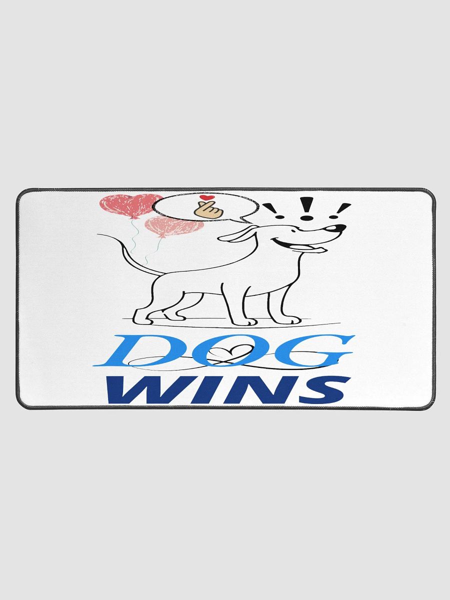DOG WINS Desk Mat product image (1)
