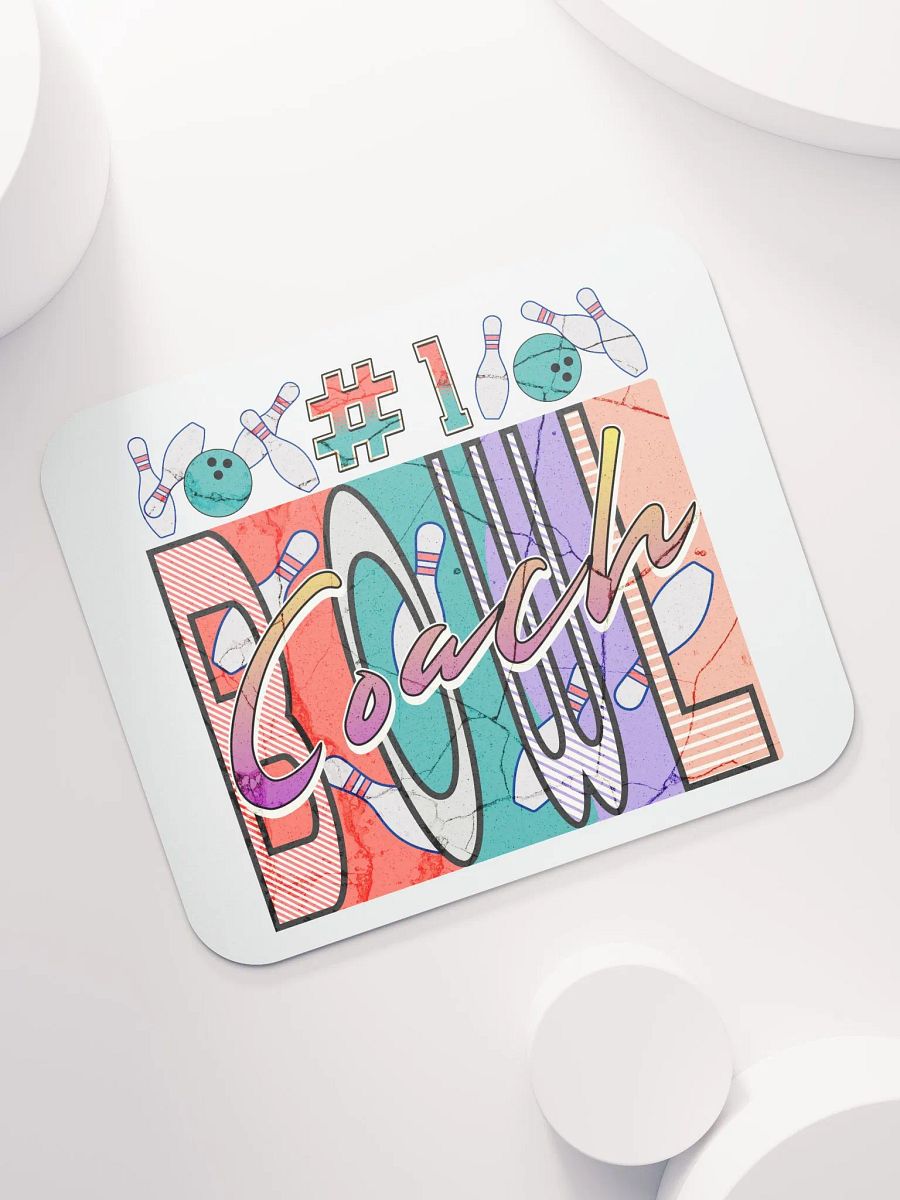 Number 1 Coach Bowling Vibrant Mouse Pad product image (5)