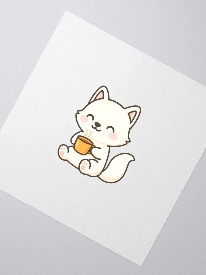 Arctic Fox Tea Time Sticker product image (6)