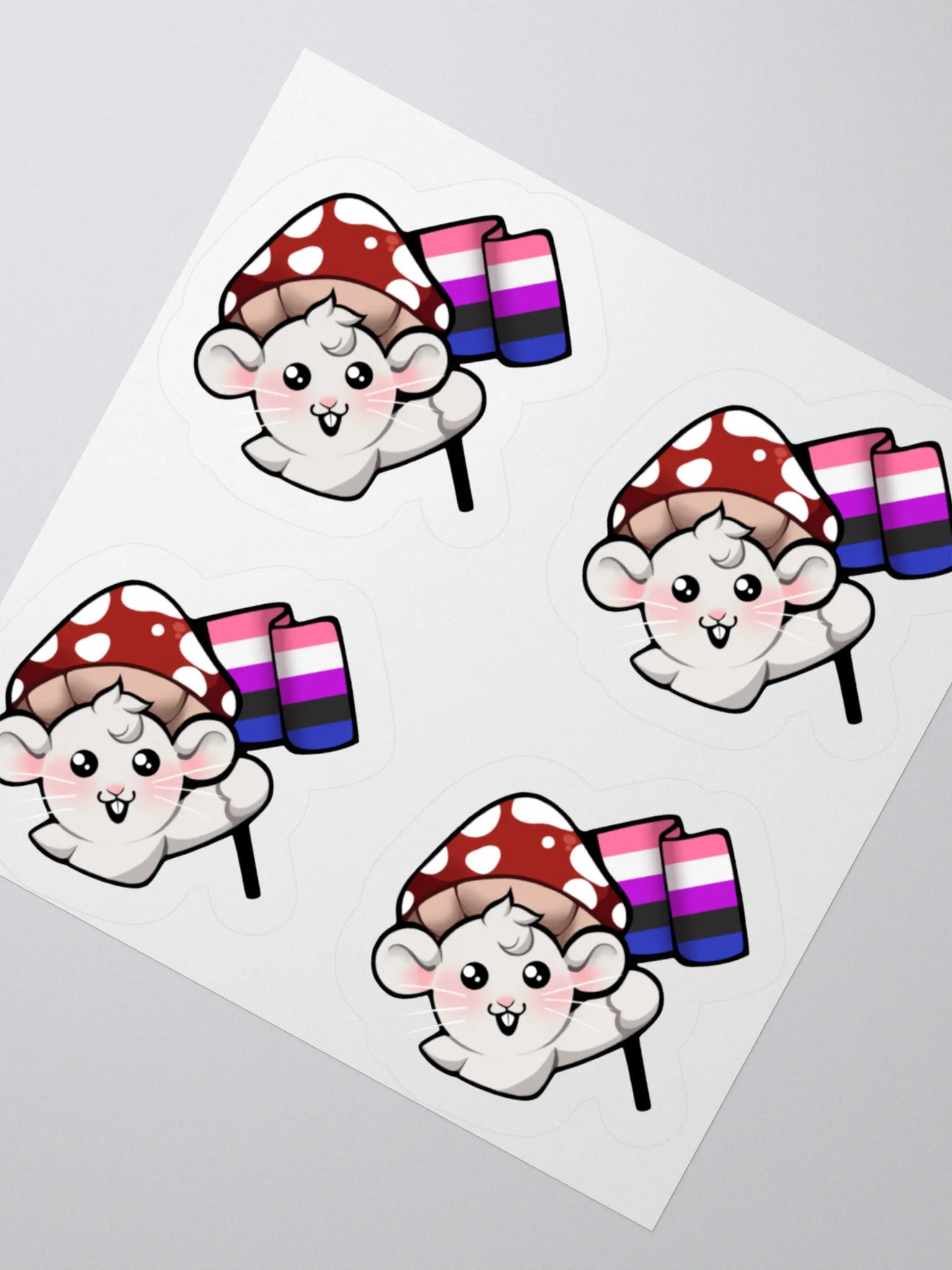 Genderfluid Pride Flag Stickers product image (2)