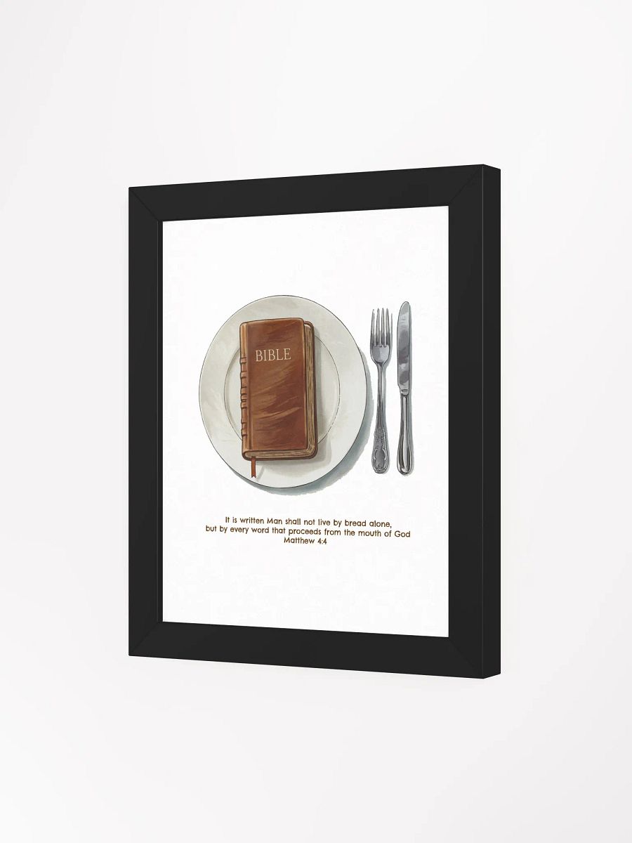 Matthew 4:4 Print with Frame product image (3)