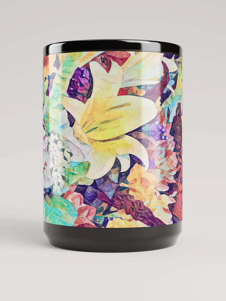 Abstract Graphic | Black Coffee Mug | Harvest Floral product image (2)
