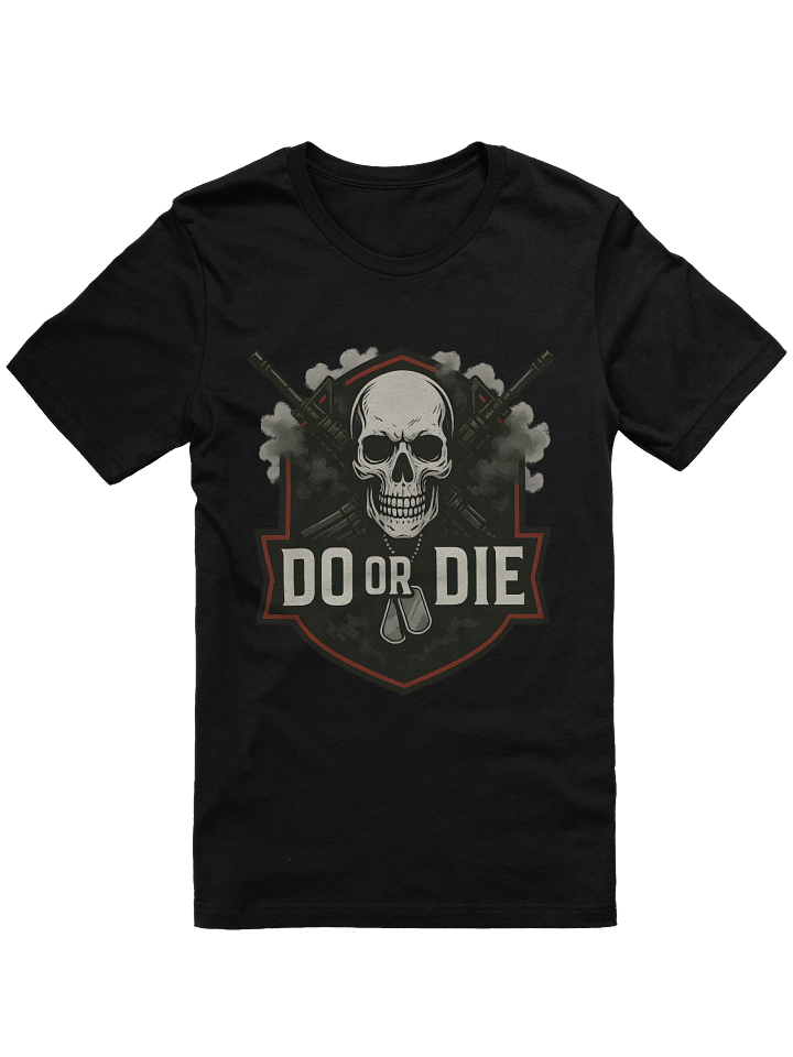 Intense Skull and Rifles Graphic T-Shirt product image (3)