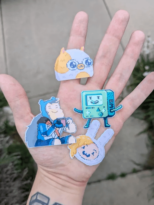 fionna & cake sticker pack product image (1)