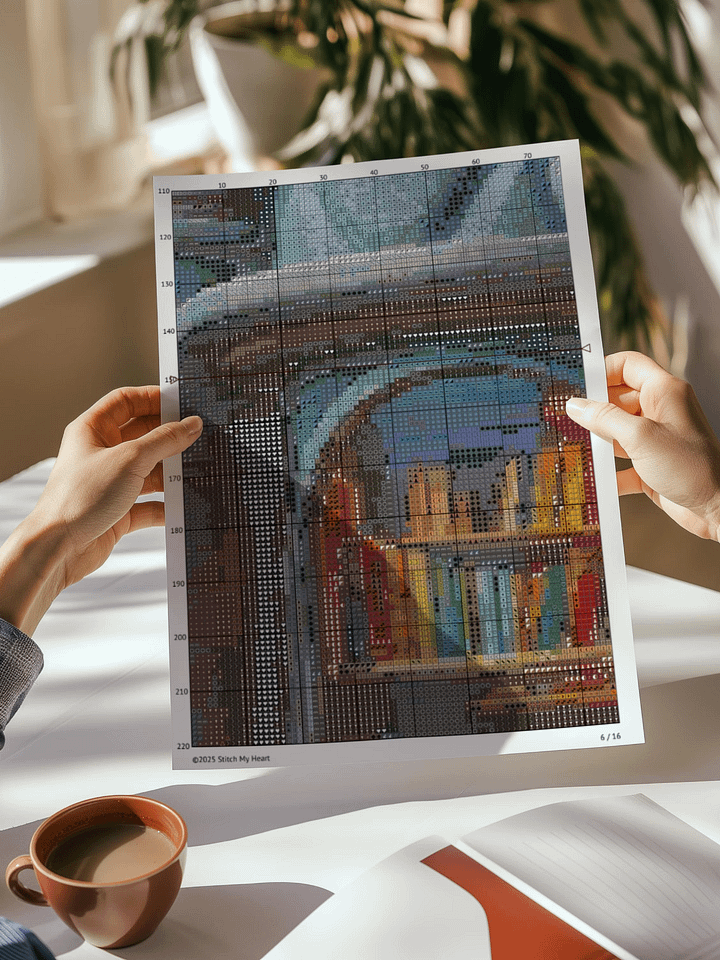 Magic And Tales Book Store Cross Stitch Pattern product image (2)
