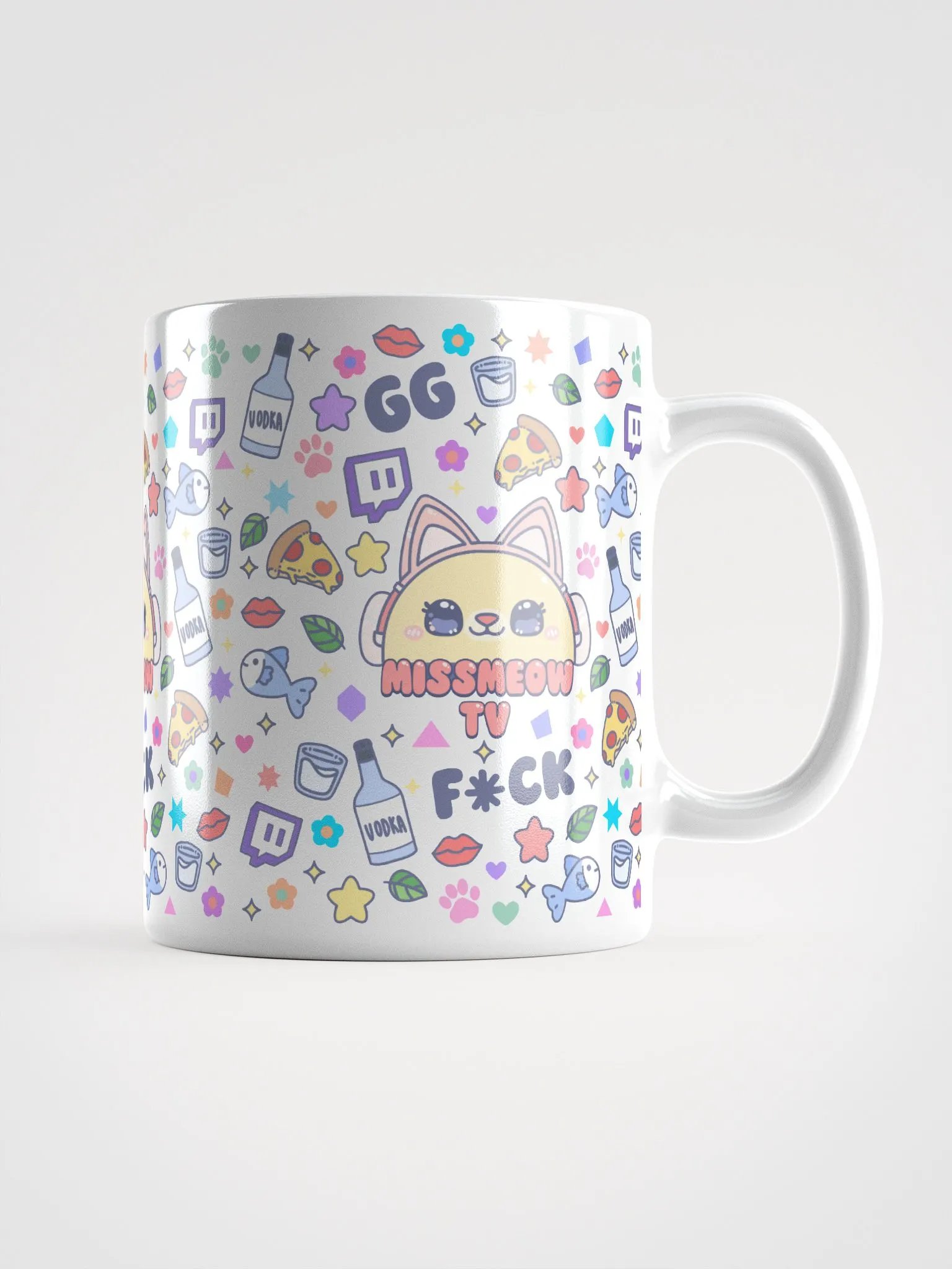 MissMeowTV Cute Mug, White product image (1)