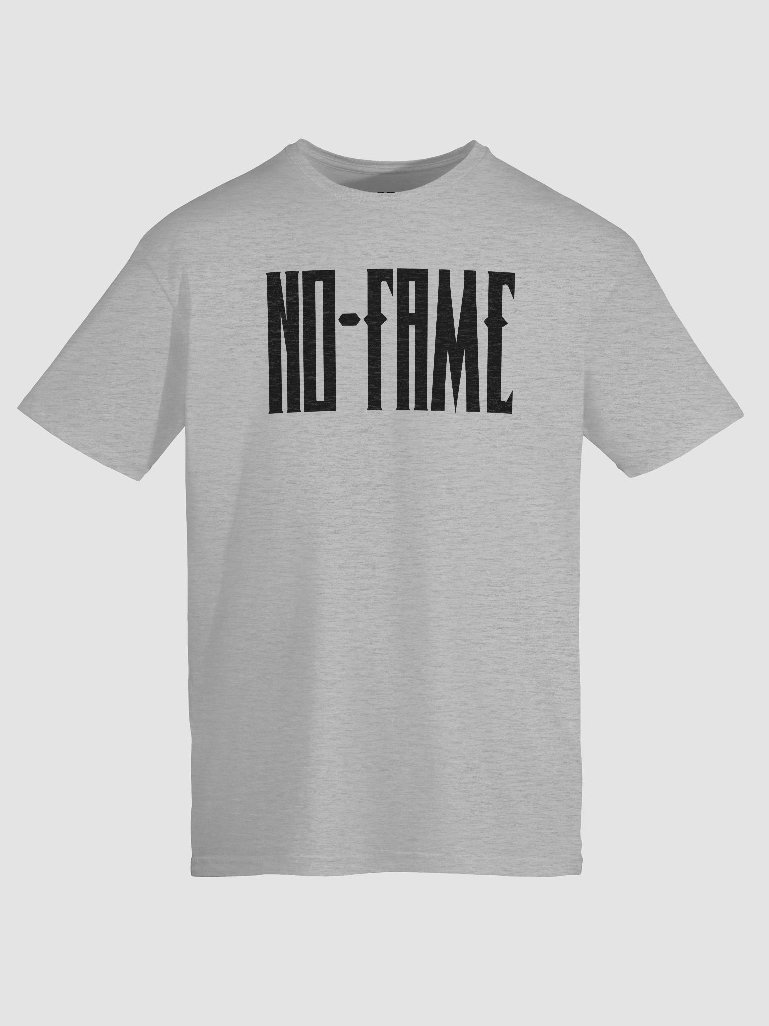 No-Fame Black Text Soft Tee product image (97)