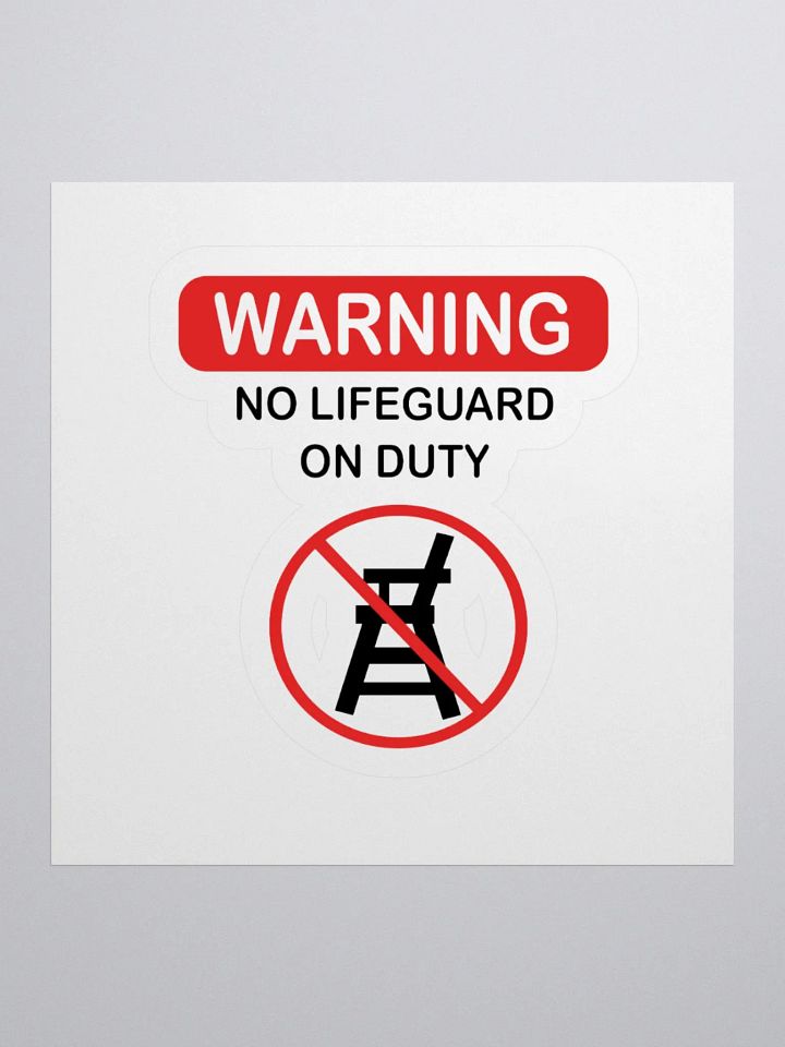 Warning Kiss Cut Stickers - For Bold Statements! product image (1)