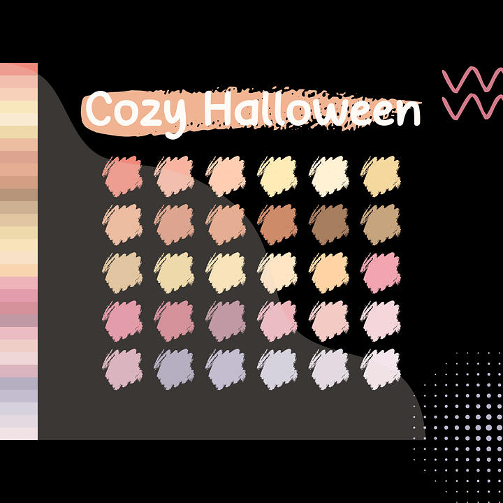 Cozy Halloween Procreate Color Palette with HEX Codes ★ DIGITAL ★ product image (2)