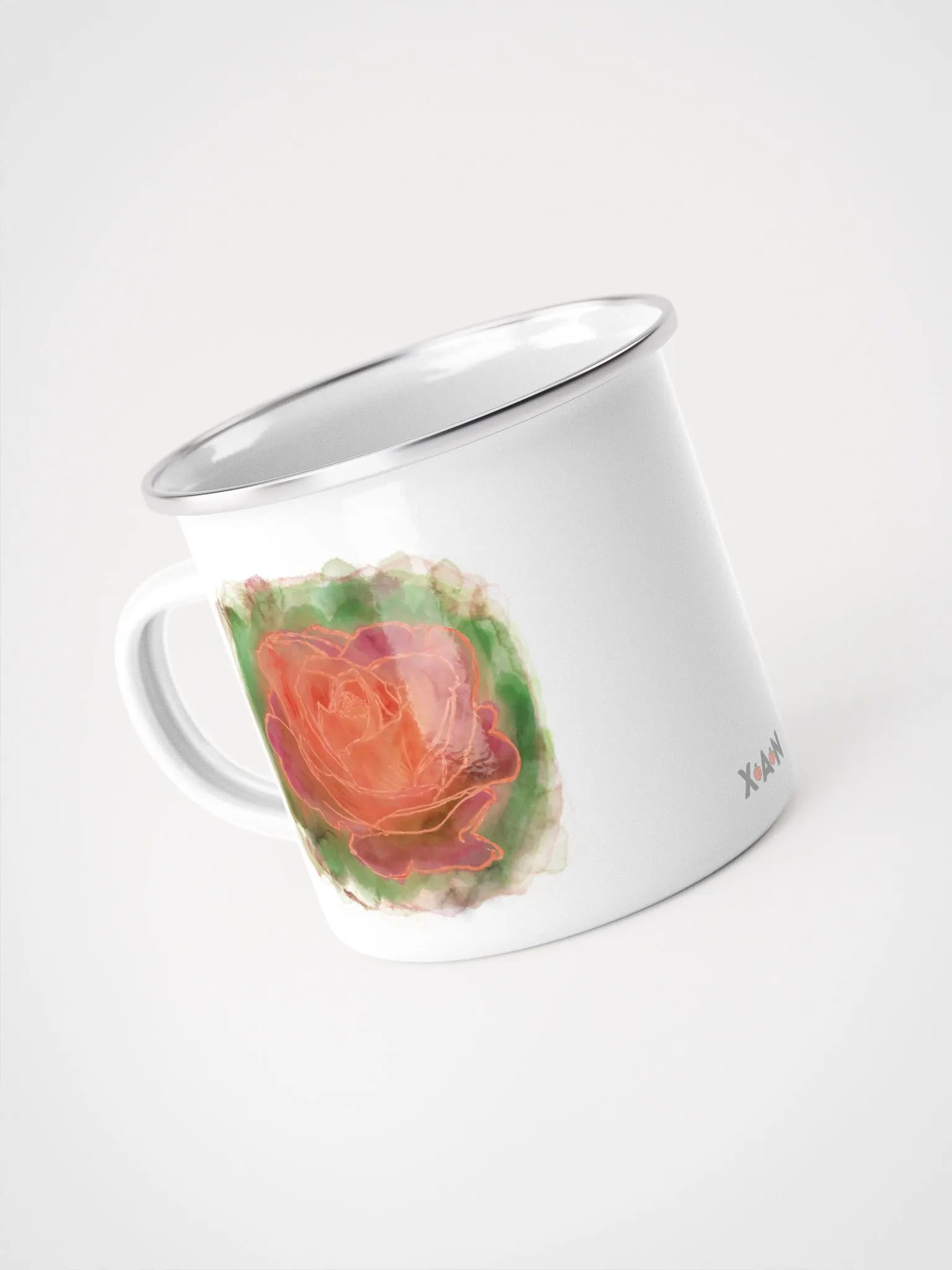 Rose Watercolour (enamel mug.) product image (4)